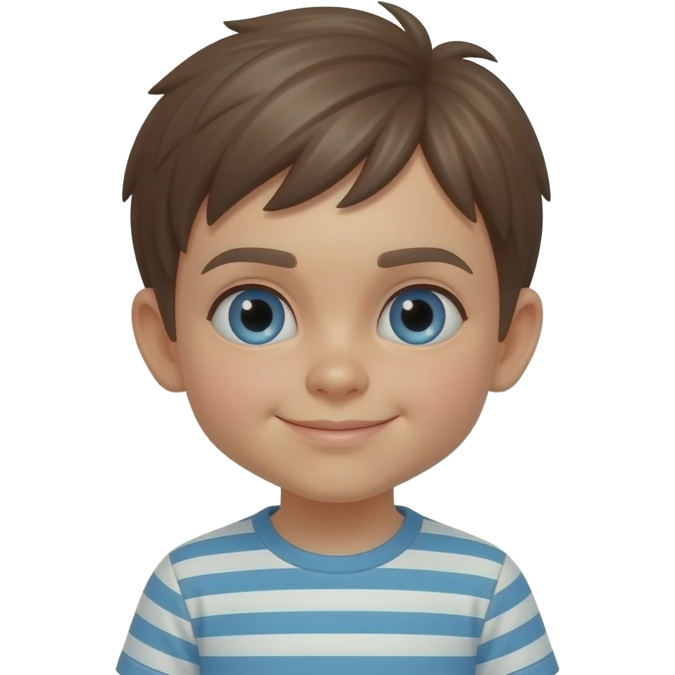 bambino tommaso occhi azzurri emoji