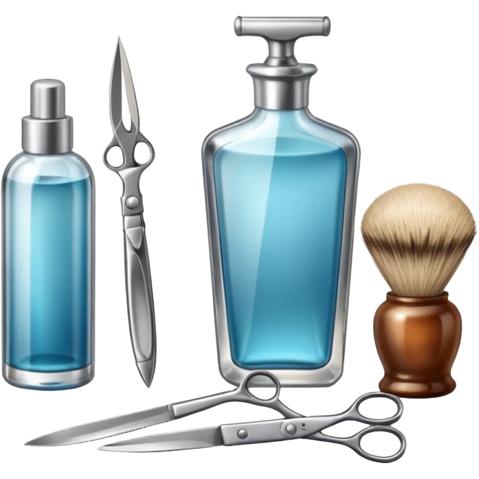 barber shop items, single emoji