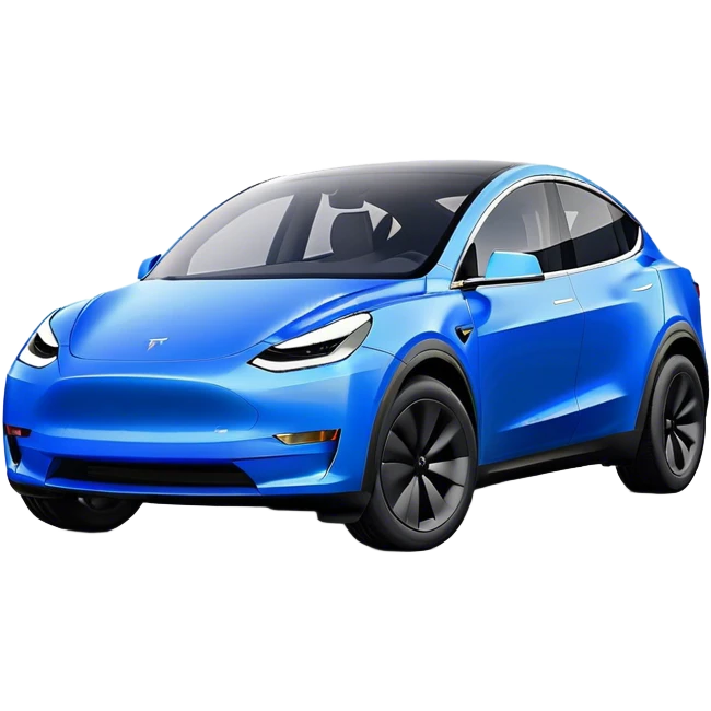 Tesla Model Y - Tesla (Model Year: 2022) (Iconic colour: Blue) emoji