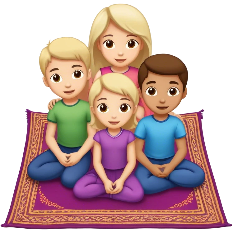 fly with 2 girls and 2 boys emoji