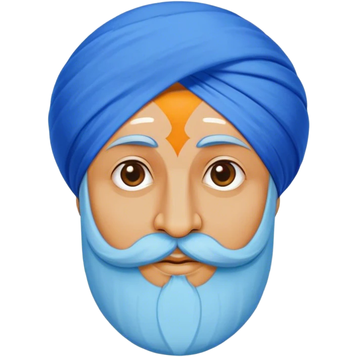 Sardar ji wearing a pagg emoji