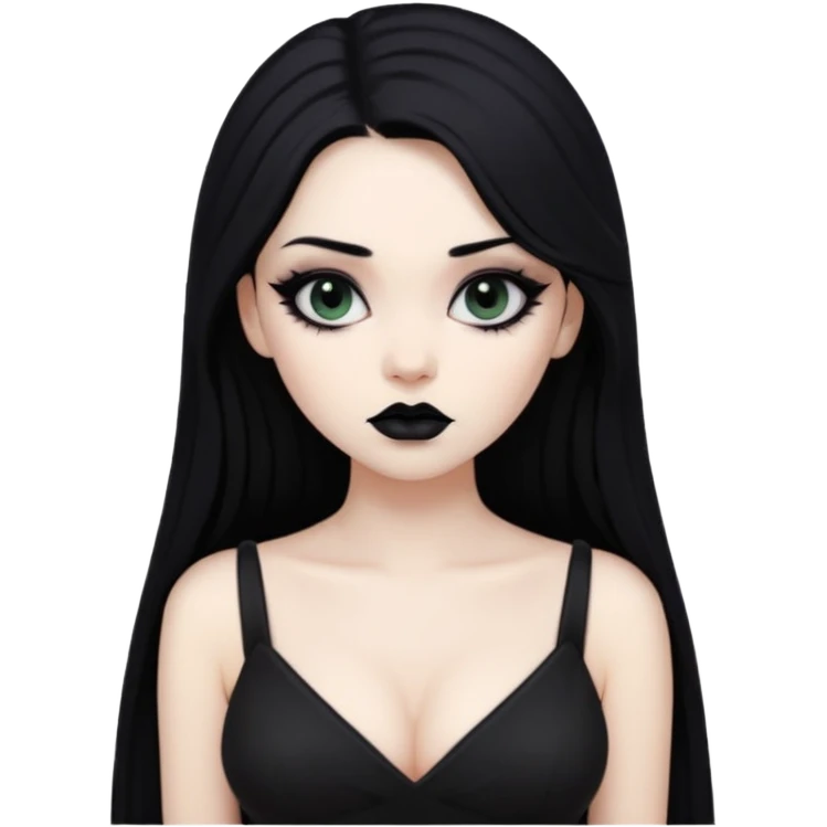 big boobies goth girl emoji