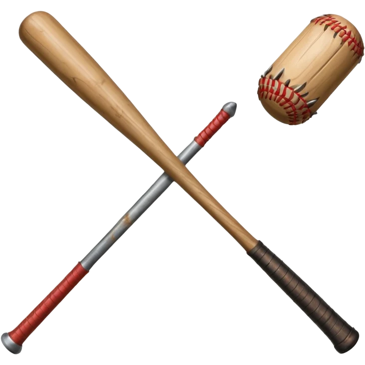 baseball bat with nails from stranger things emoji
