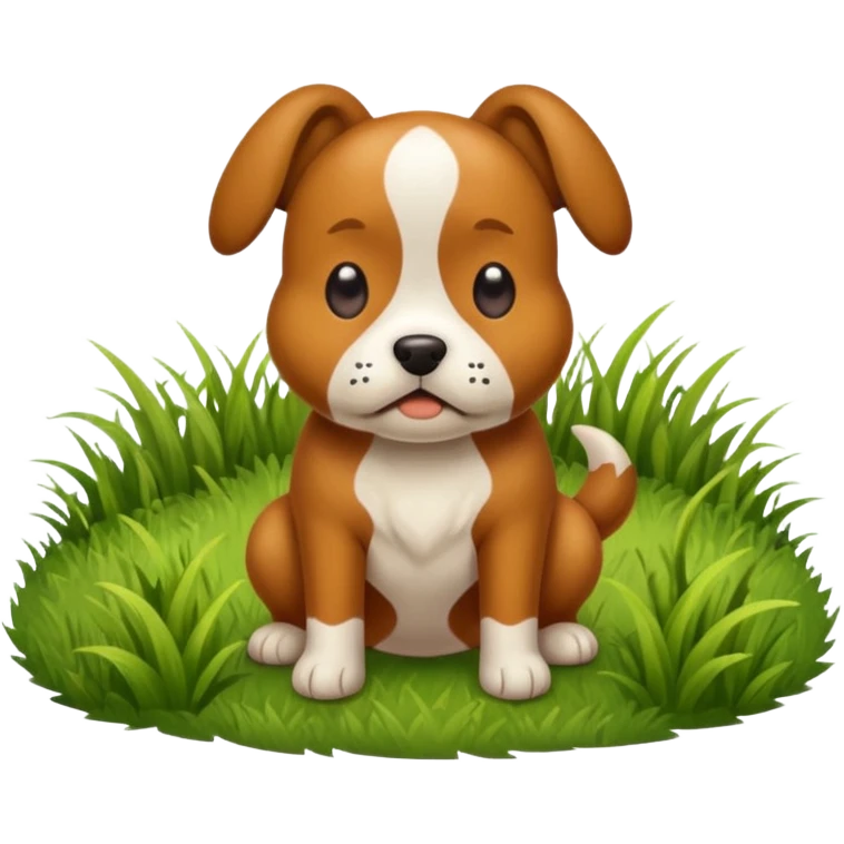 Dog pooping emoji