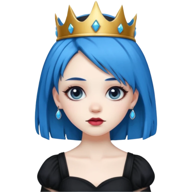 blue haired goth princes emoji