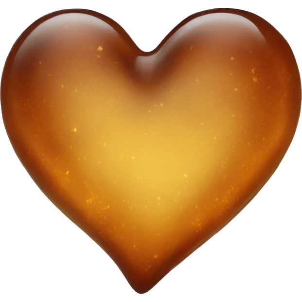 amber heart emoji