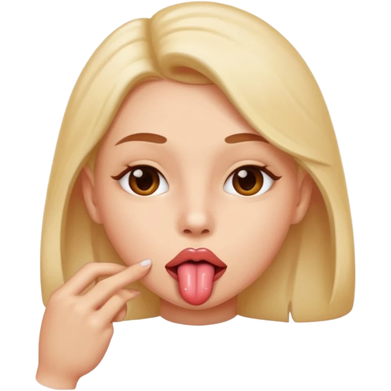 Sexy tongue 😏 emoji