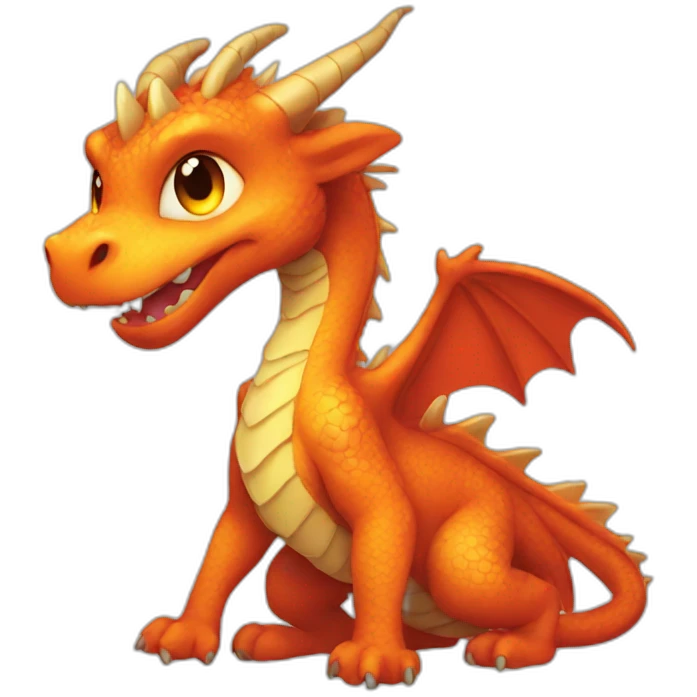 dragon cute LOL emoji