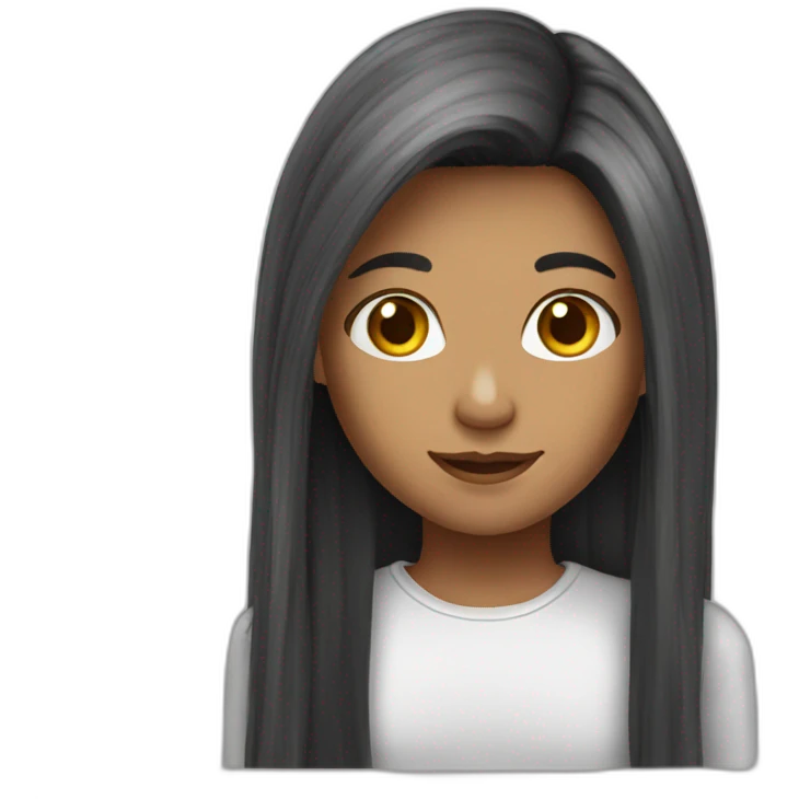 Good long hair Girl emoji