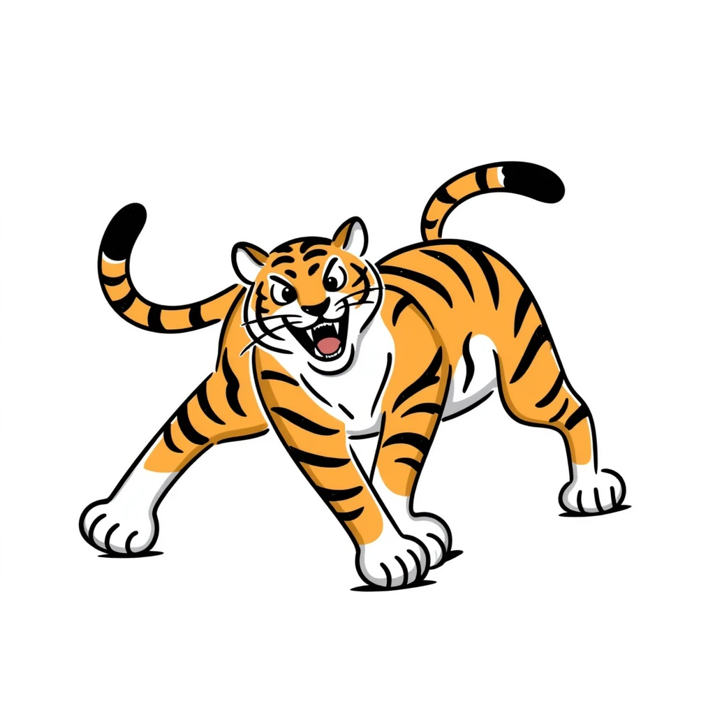 angry tiger emoji