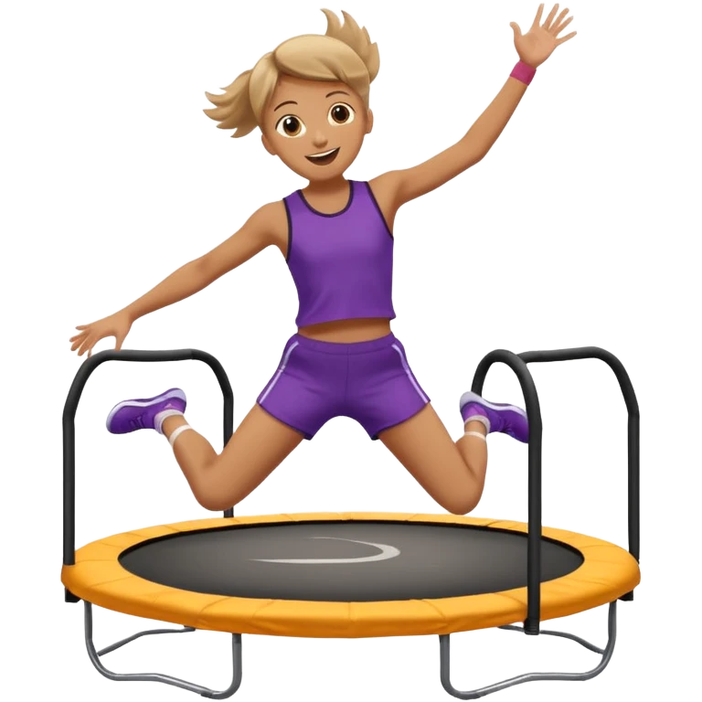 person jumping on trampoline emoji
