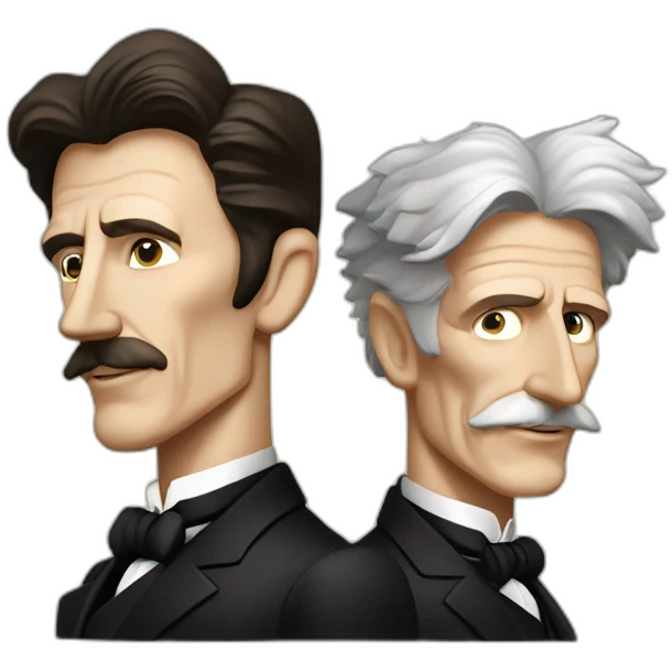 nikola tesla and Michael faraday emoji