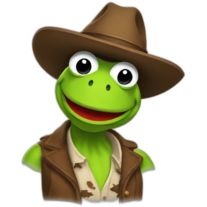 Kermit cowboy emoji