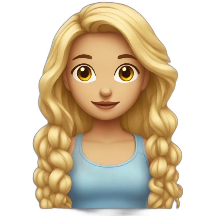 Girl, pretty,  emoji