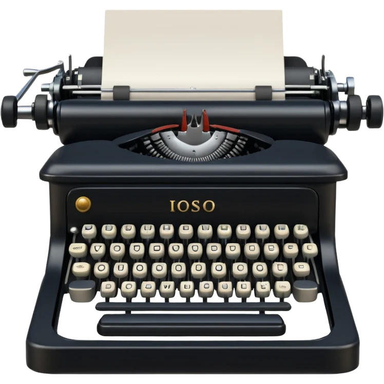Typewriters were mechanical or electromechanical devices used for writing before the invention of modern computers and word processors. By pressing the keys, letters and characters were stamped onto paper with ink from a ribbon emoji