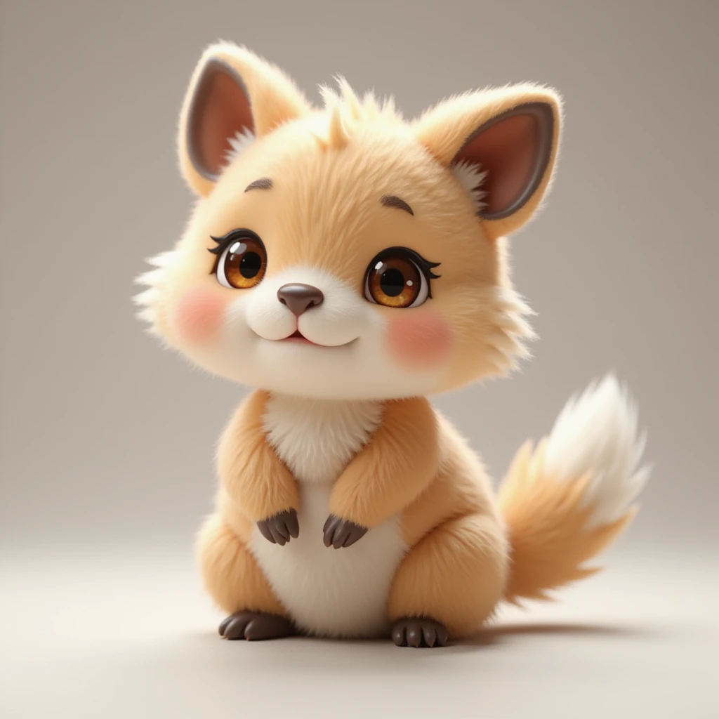 chiikawa character, realistic fur texture, gentle lighting, cute expression, minimal background emoji