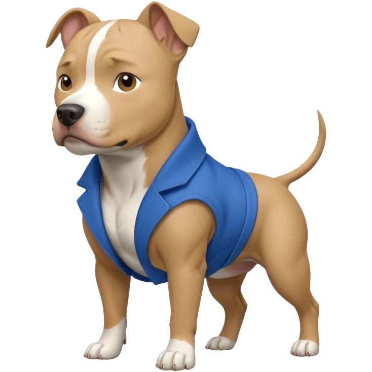 Pitbull blue fawn emoji