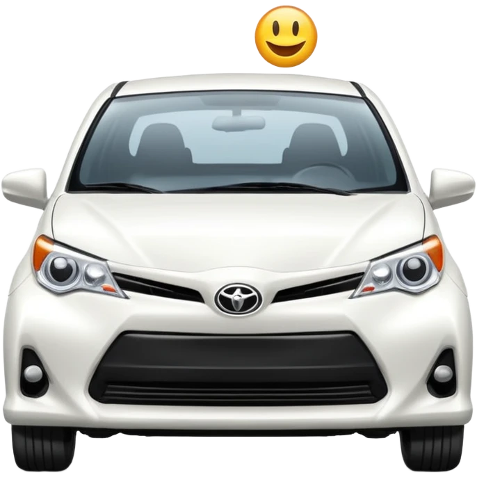 White Toyota car emoji