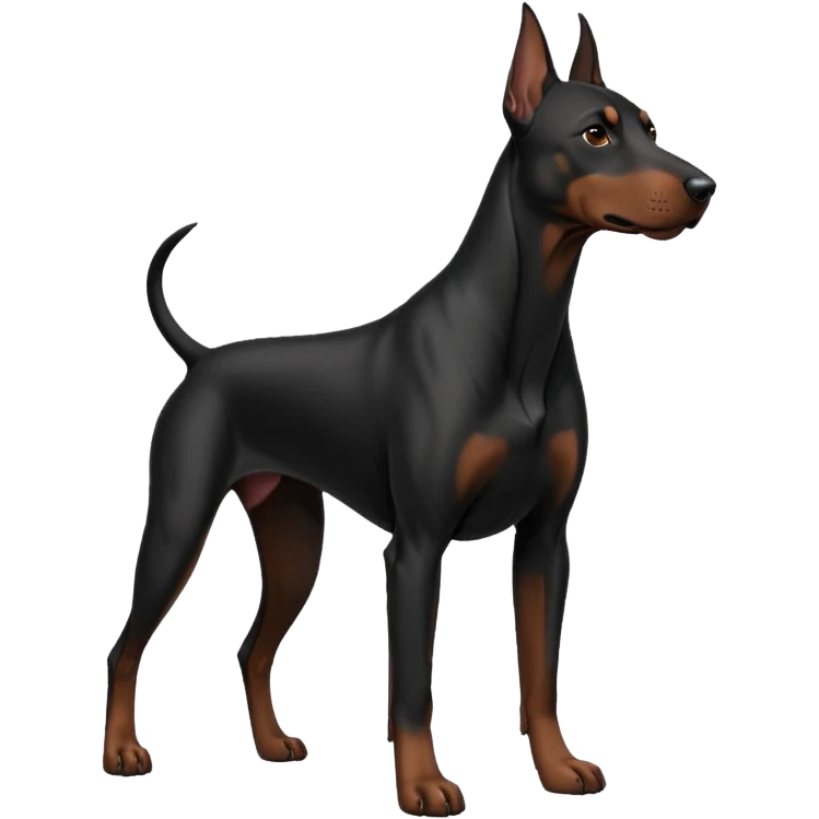 black doberman Y3 emoji