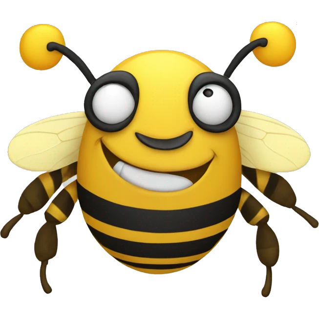 party bee with chaos emoji