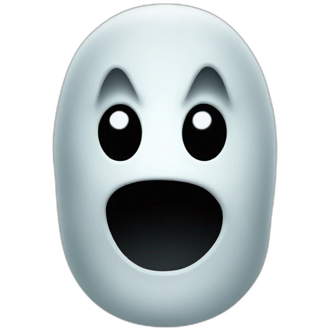 Ghost face emoji