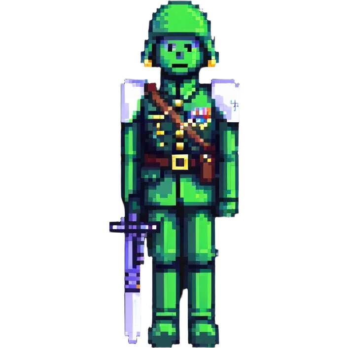 green plastic toy soldier emoji