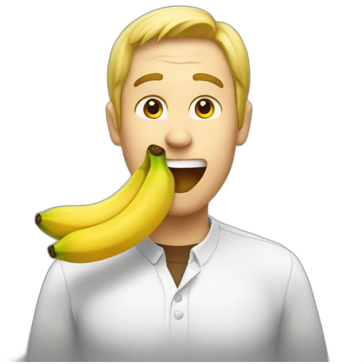 eating banana emoji