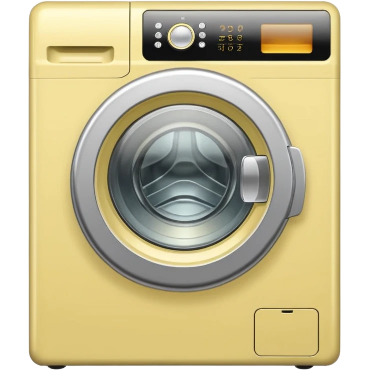 pale yellow simple washing machine emoji