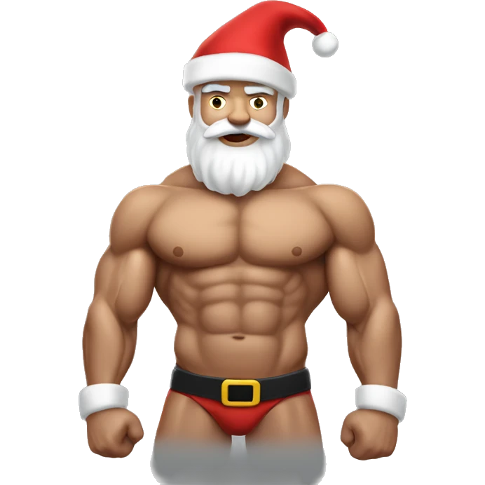 Muscle Santa’s emoji