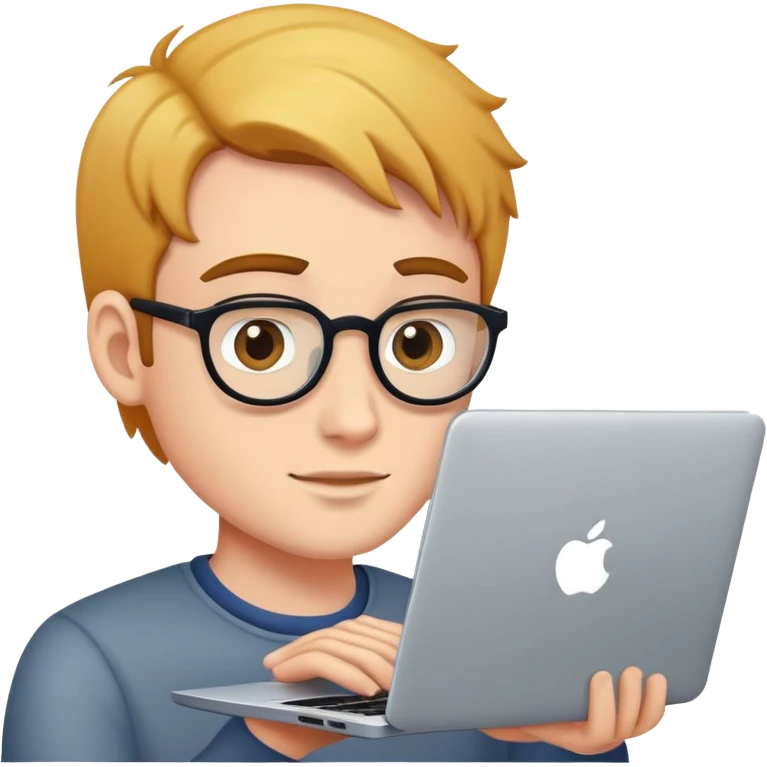laptop and guy emoji