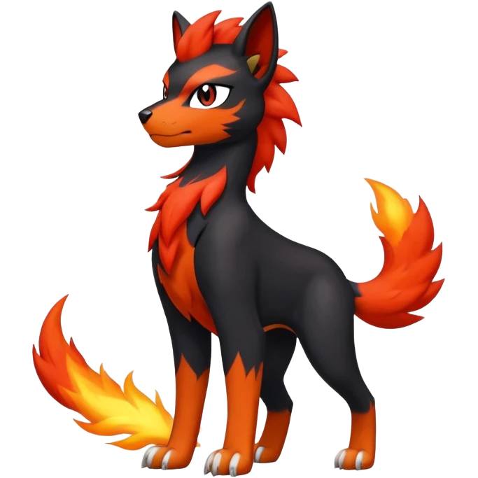 Litten-Houndour-Fakémon-hybrid-creature (full body)  emoji
