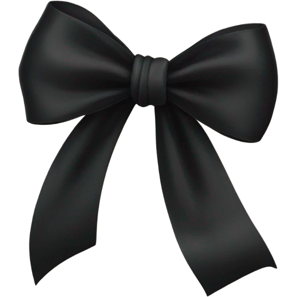 Black bow  emoji