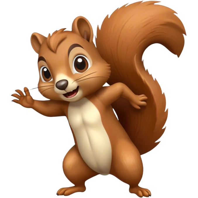 frantic squirrel emoji