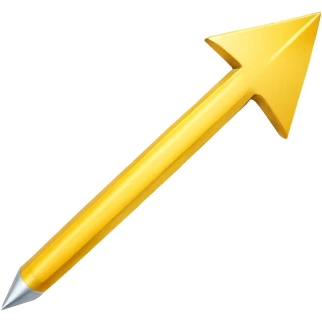 A simple yellow skinny (#EBAA3C) arrow pointing to the right emoji