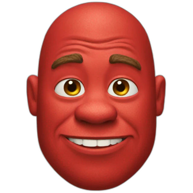 red-shrek emoji