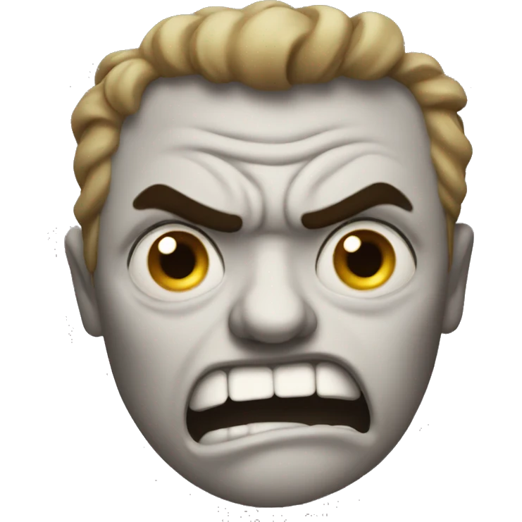 Emoji being angry emoji