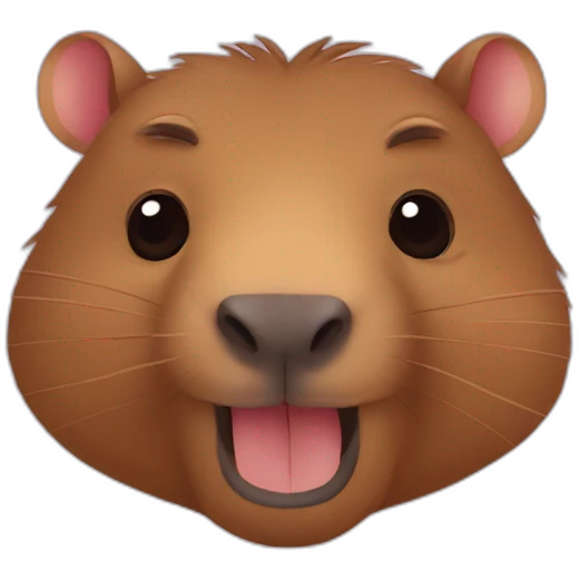 Capibara qui fait un bisous emoji