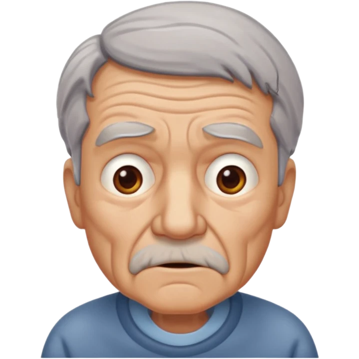 confused old man emoji