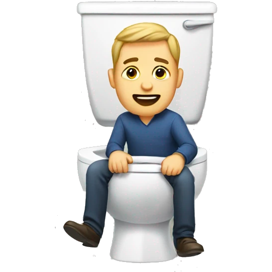 man in toilet emoji
