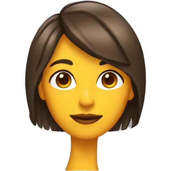 Chica con cara de sospecha emoji
