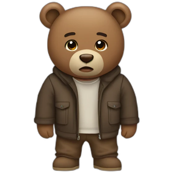 Kanye bear emoji
