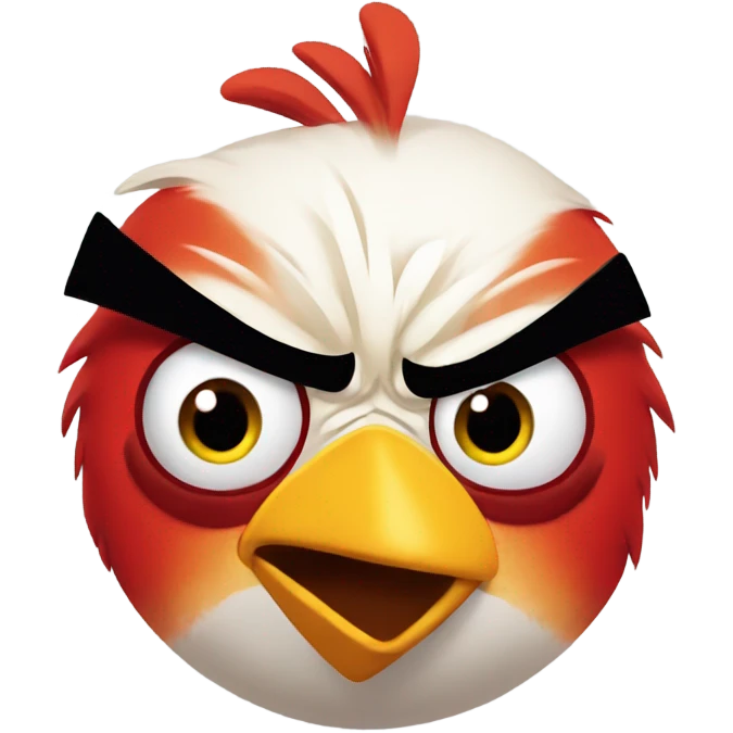 Angry bird emoji