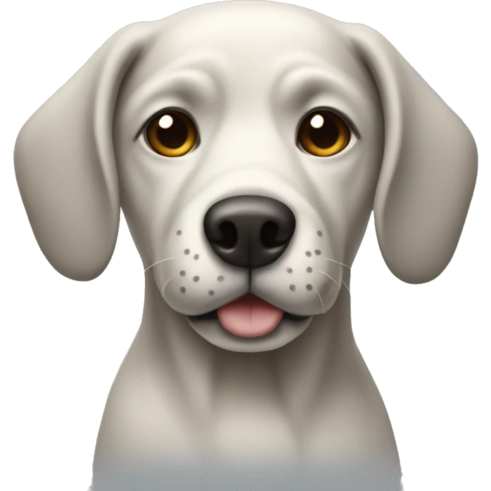 dog that is cream and grey emoji