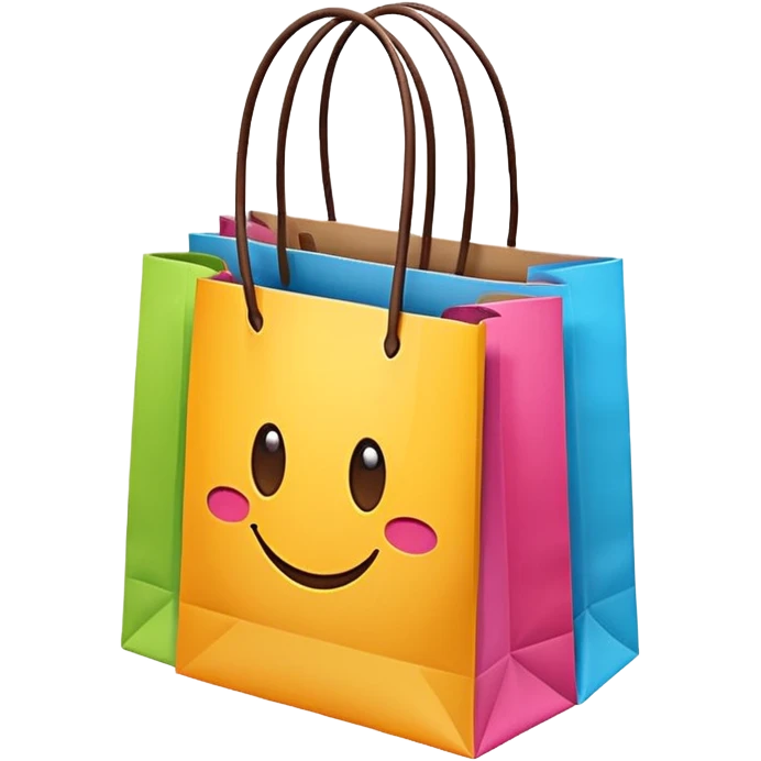 a lot of shopping bag emoji