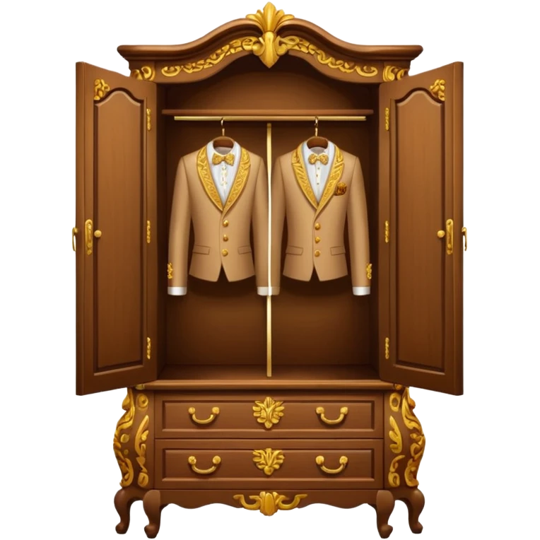 the lady who was turned into a wardrobe by magic, a character from the fairy tale Beauty and the Beast emoji