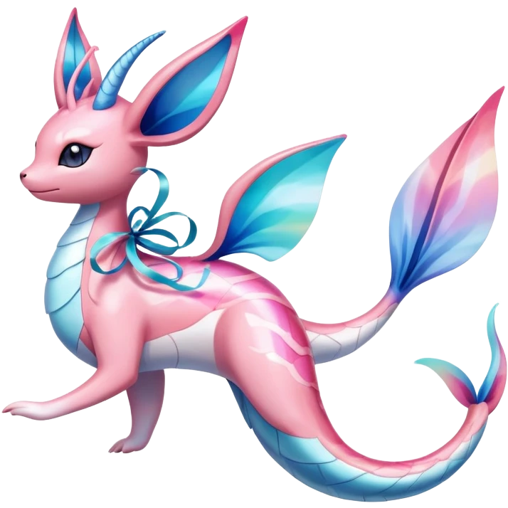 Colorful Sylveon-Vaporeon-Milotic-hybrid emoji