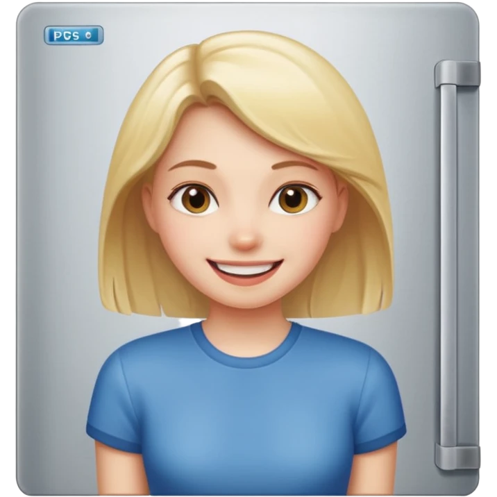 Girl fridge blocking good looking girl emoji