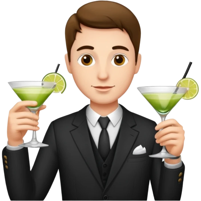man with drink emoji