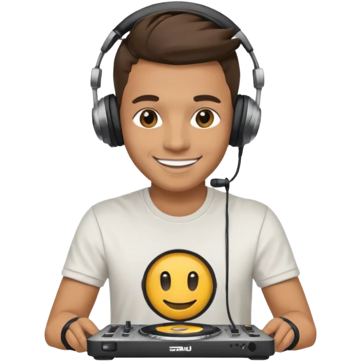 a cool DJ emoji