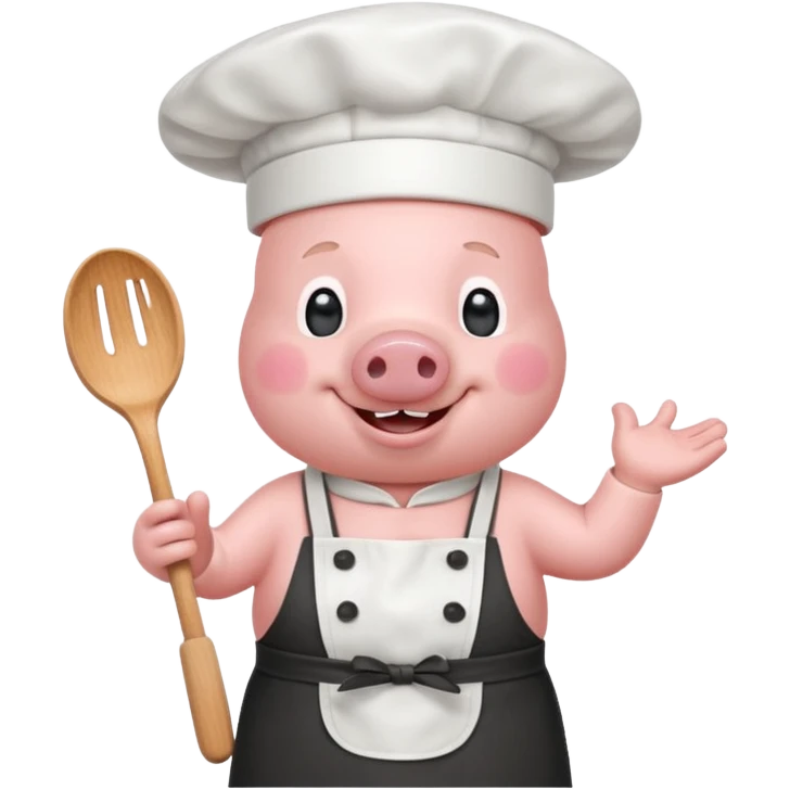 pink chef animal emoji